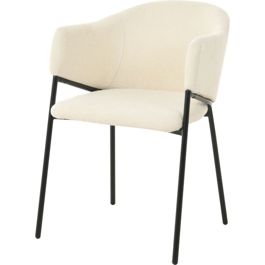 DS4U - Elza eetkamerstoel boucle wit DS4U - Elza eetkamerstoel boucle wit afbeelding 1
