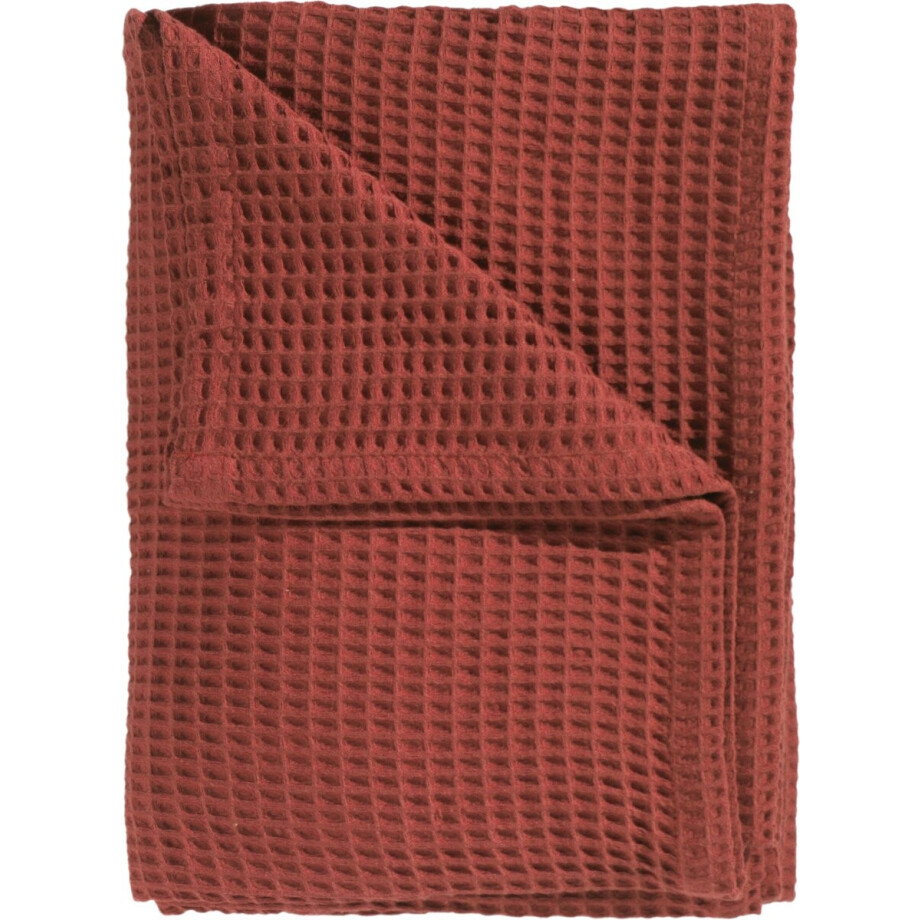 Heckettlane Bed Sprei Wafel - Bedsprei Eenpersoons - Wafeldeken - 180x260 cm - Oranje afbeelding 1