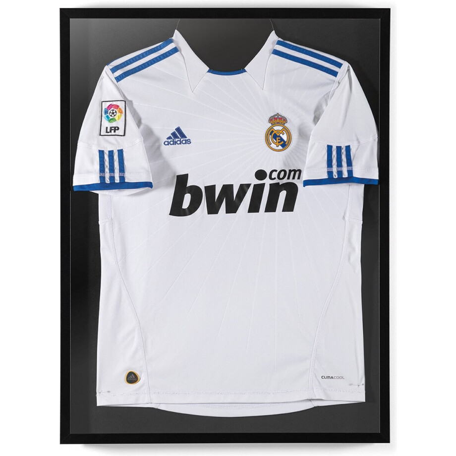 ACAZA Wissellijst - Shirt inlijsten - 60x80 cm - Hout - Zwart - 3D fotolijst - Wissellijst Voetbalshirt - Voetbal - Basket - Wielershirt afbeelding 1