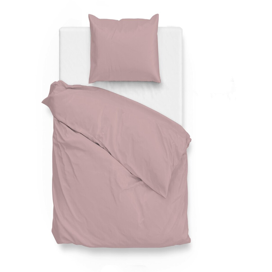 Zohome Dekbedovertrek Satinado - Effen Bedlinnen - 140x220 - Roze - Dekbedhoes van 100% Katoen-Satijn Zohome Dekbedovertrek Satinado - Effen Bedlinnen - 140x220 - Roze - Dekbedhoes van 100% Katoen-Satijn afbeelding 1