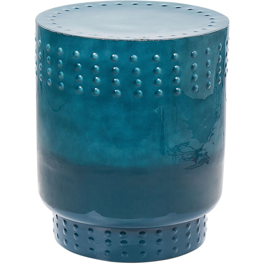 BELIANI ABRA - Bijzettafel - Blauwgroen - Ijzer BELIANI ABRA - Bijzettafel - Blauwgroen - Ijzer afbeelding 1