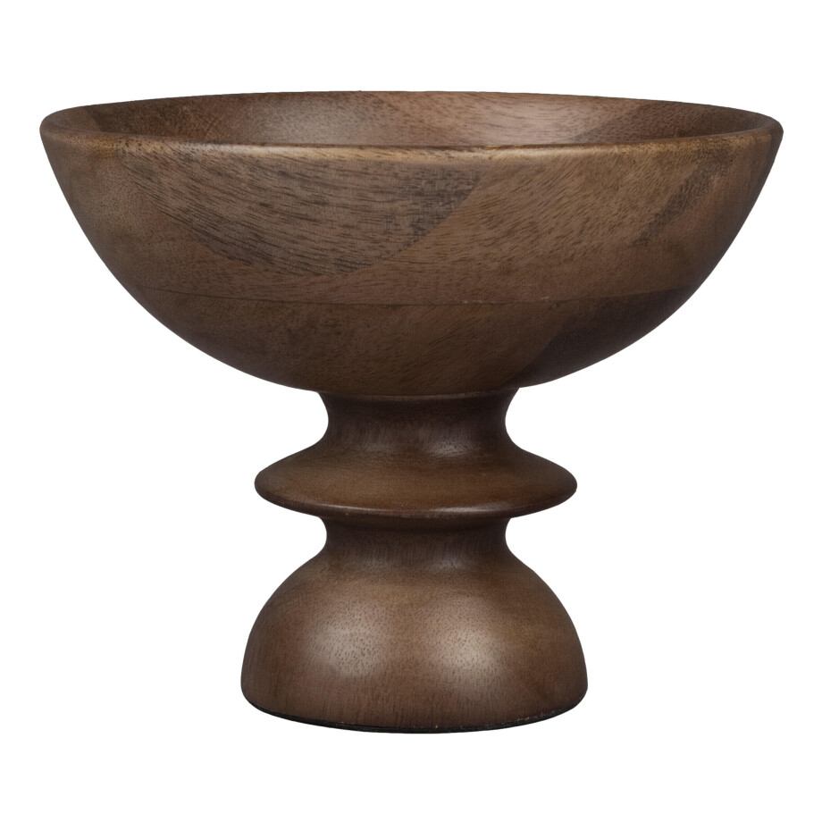 Dutchbone Schaal 'Gwen' Mangohout, 14cm Dutchbone Schaal 'Gwen' Mangohout, 14cm afbeelding 1