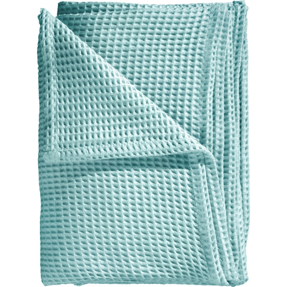 Heckettlane Sprei Wafel - Plaid - Sky Blue - 70% Gerecycled Katoen 30% Andere Vezel - 240x260 cm afbeelding 1