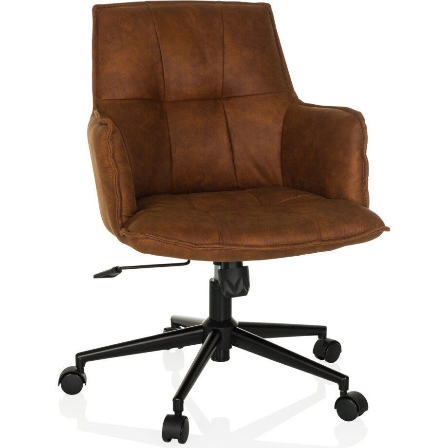 Bureaustoel / draaistoel SOLAO LIFE stof bruin hjh LIVING Bureaustoel / draaistoel SOLAO LIFE stof bruin hjh LIVING afbeelding 1