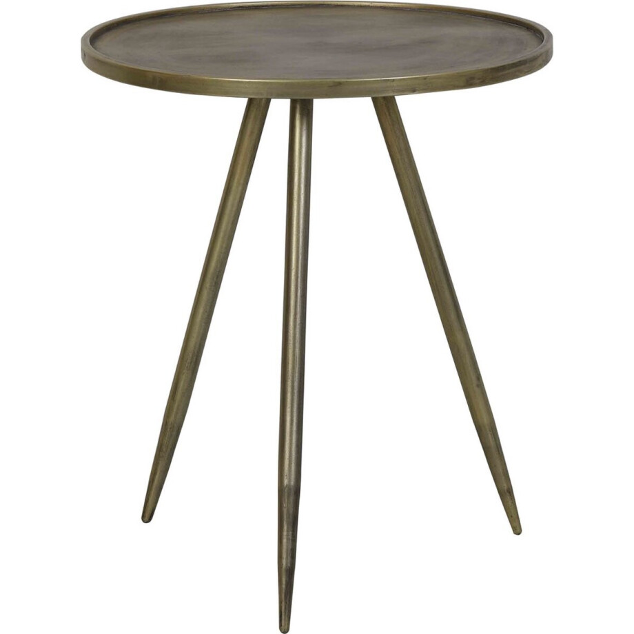 Light & Living Bijzettafel Envira - Antiek Goud - Ø39,5cm - Luxe afbeelding 1