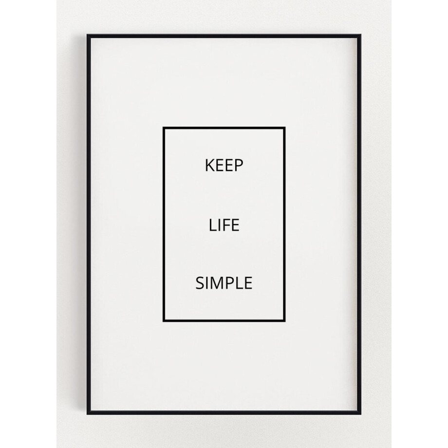 ROSEY Keep Life Simple Poster 15x21 cm (A5) - Poster afbeelding 1