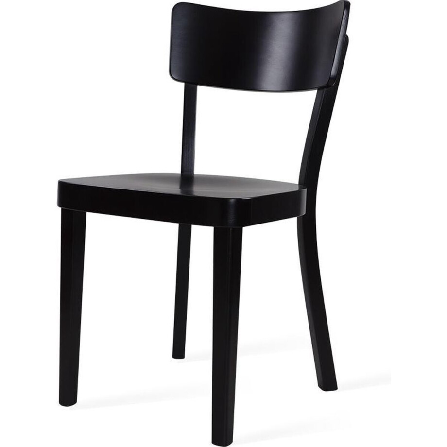 Fameg Fergus Eetkamerstoel Zwart Gebeitst - Hout - Design Fameg Fergus Eetkamerstoel Zwart Gebeitst - Hout - Design afbeelding 1