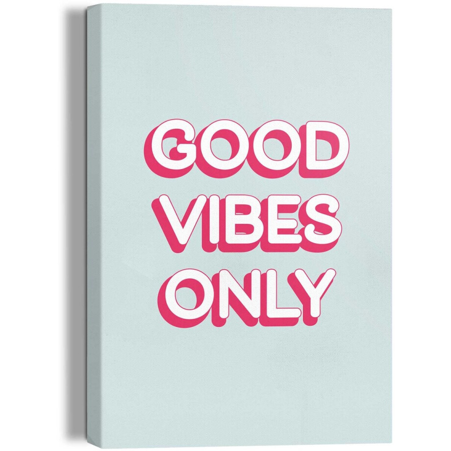 Schilderij Good Vibes Only - 30 x 20 - Canvas - REINDERS afbeelding 1