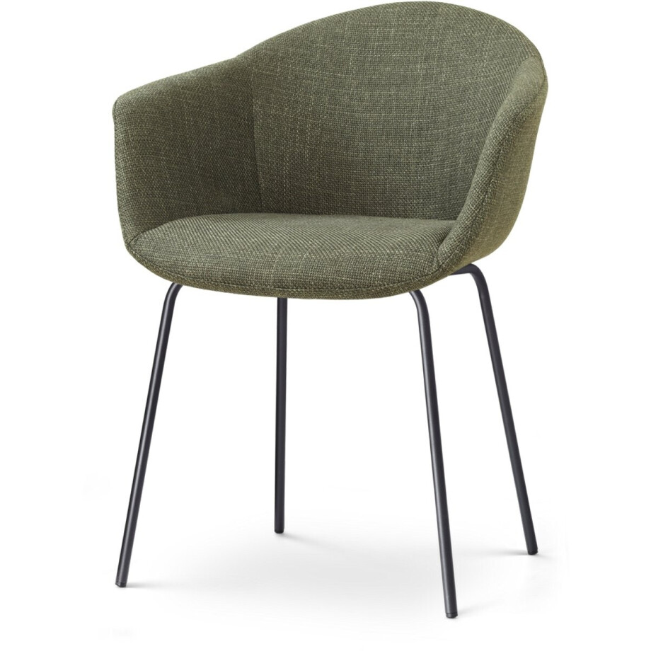 Nolon Nora-Otis Eetkamerstoel forestgroen - zwart onderstel Nolon Nora-Otis Eetkamerstoel forestgroen - zwart onderstel afbeelding 1