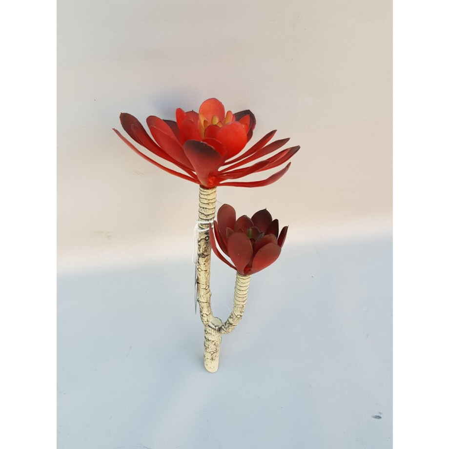 Mica Decorations 3 stuks Gloriosa kunstbloem tak,geel groen Mica Decorations 3 stuks Gloriosa kunstbloem tak,geel groen afbeelding 1