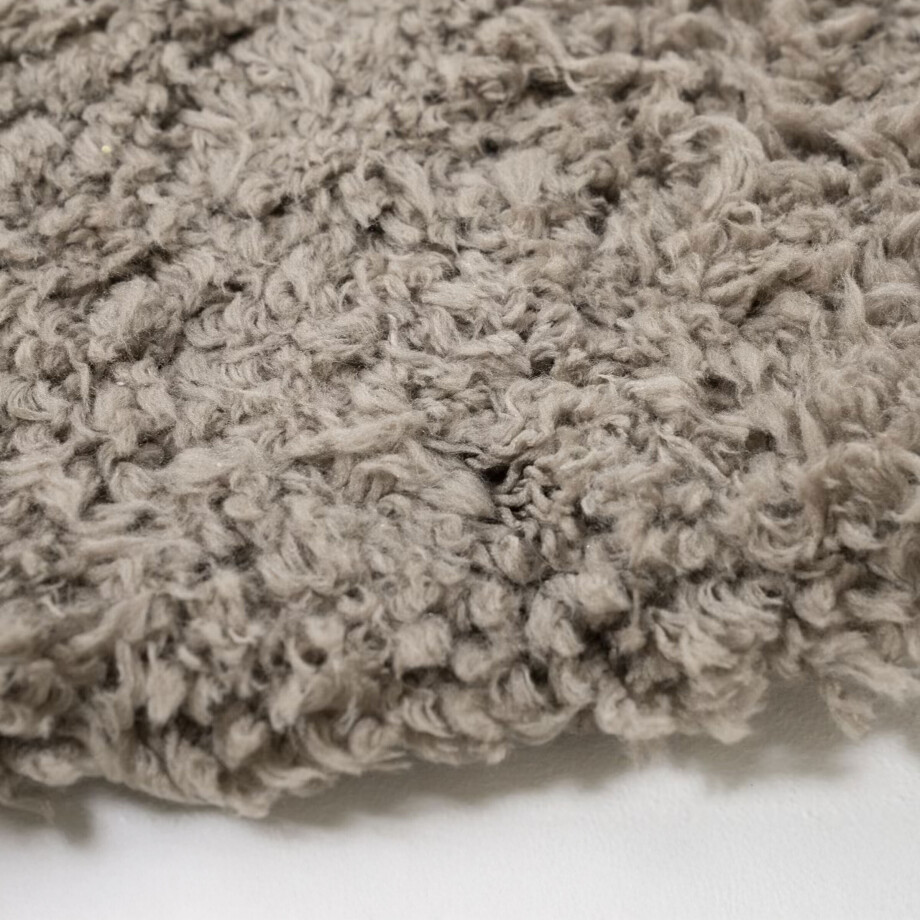 By-Boo Rond Vloerkleed 'Fez' 220 cm, kleur Taupe By-Boo Rond Vloerkleed 'Fez' 220 cm, kleur Taupe afbeelding 1