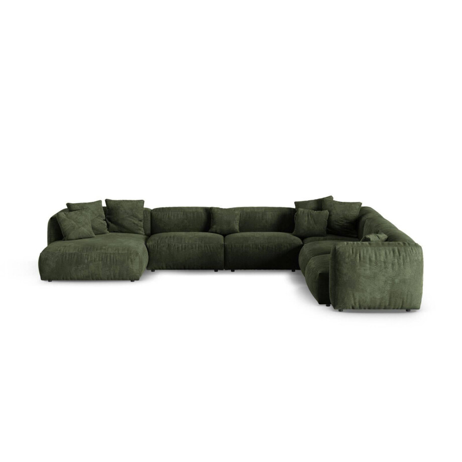 Modulaire hoekbank Martina rechts velvet | Micadoni Home Modulaire hoekbank Martina rechts velvet | Micadoni Home afbeelding 1