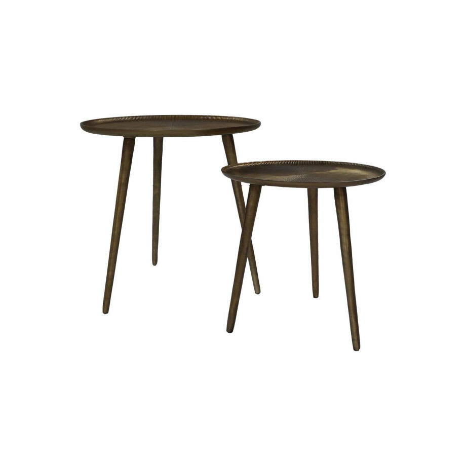 Set van 2 ronde bijzettafels Ella | HSM Collection afbeelding 1