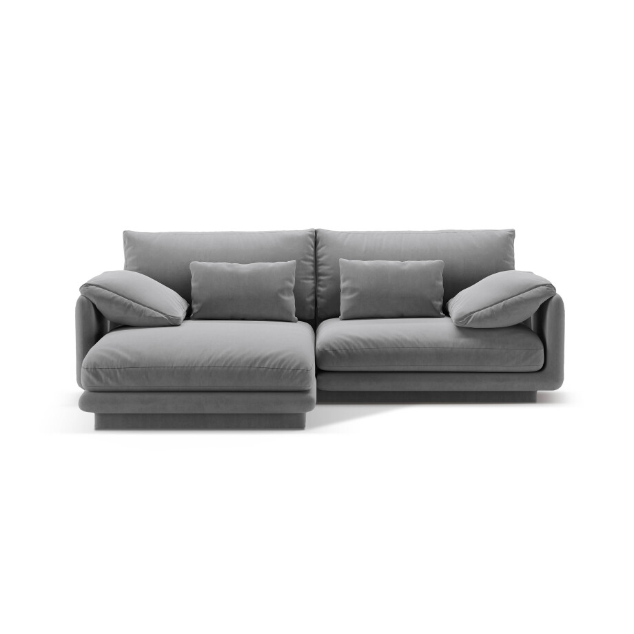 3-zits hoekbank Torino links velvet | Micadoni afbeelding 1