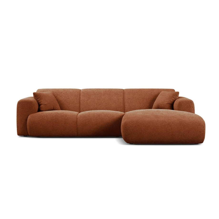 Hoekbank Molino rechts bouclé | Micadoni Home Hoekbank Molino rechts bouclé | Micadoni Home afbeelding 1