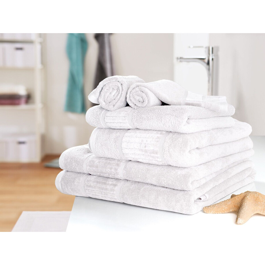 Gözze Badhanddoek Bio 70 x 140 cm (Wit) afbeelding 1