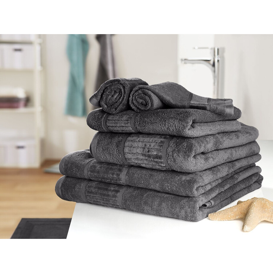 Gözze Badhanddoek Bio 70 x 140 cm (Antraciet) Gözze Badhanddoek Bio 70 x 140 cm (Antraciet) afbeelding 1