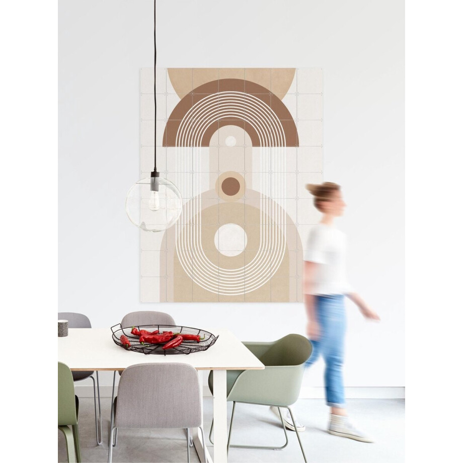IXXI Beige Mid Century Poster No.3, Elena Ristova & Various - 60 x 80 cm - Gratis ophangtool - Grote wanddecoratie en posters - Abstract, Geometrische IXXI Beige Mid Century Poster No.3, Elena Ristova & Various - 60 x 80 cm - Gratis ophangtool - Grote wanddecoratie en posters - Abstract, Geometrische afbeelding 1