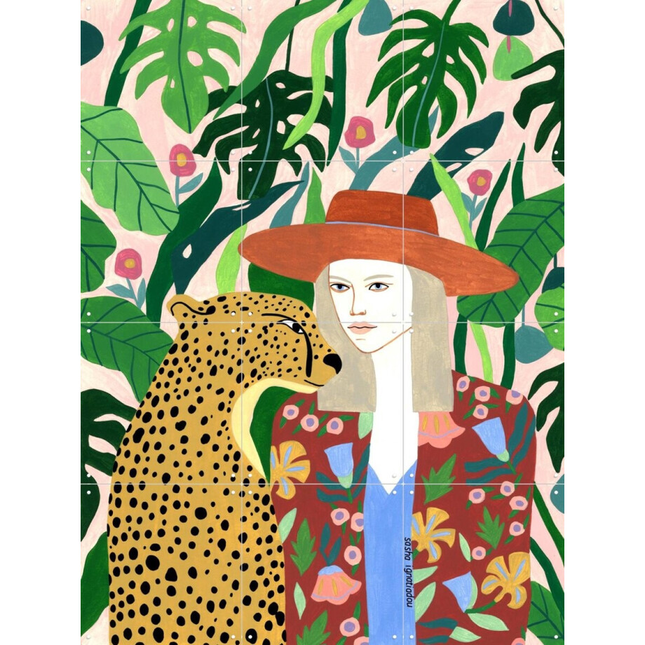 IXXI Safari, Sasha Ignatiadou - 60 x 80 cm - Gratis ophangtool - Grote wanddecoratie en posters - Illustraties, Speels, Pop art, Kleurrijk, Woonkamer IXXI Safari, Sasha Ignatiadou - 60 x 80 cm - Gratis ophangtool - Grote wanddecoratie en posters - Illustraties, Speels, Pop art, Kleurrijk, Woonkamer afbeelding 1