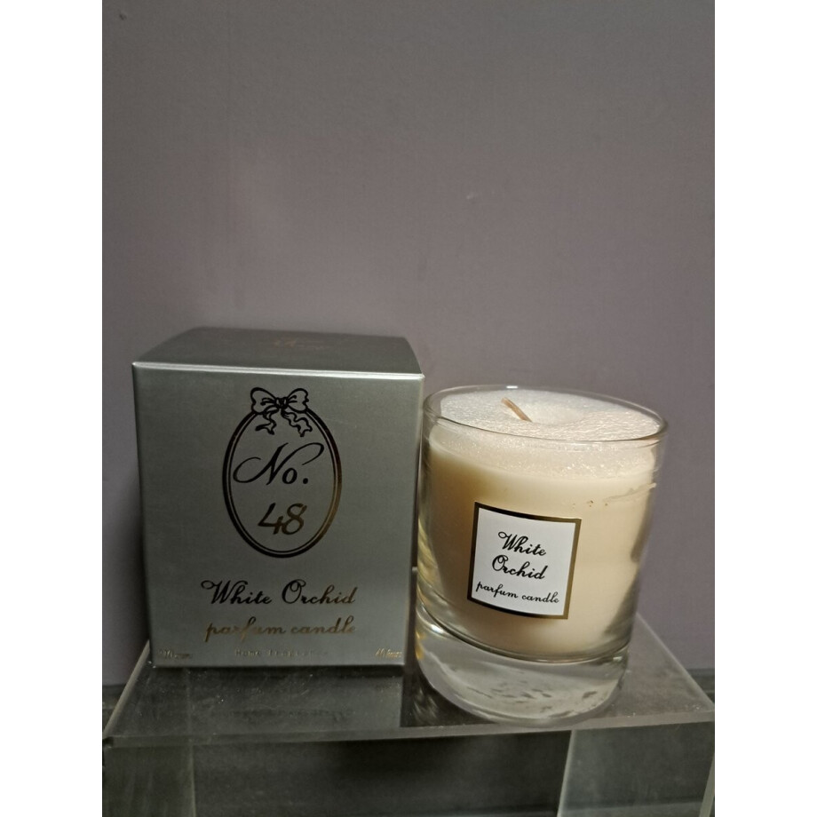 geurkaars witte orchidee - 40 branduren - 210 gr - afbeelding 1