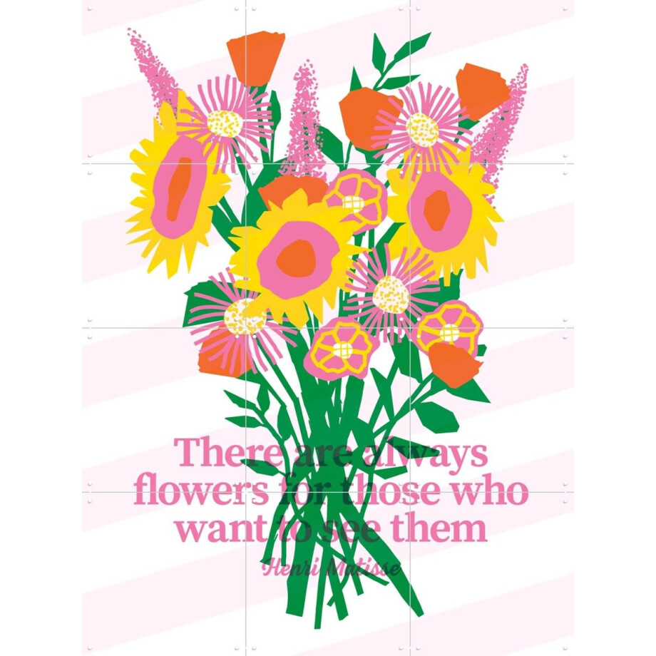 IXXI There are always Flowers, Studio Turbo - 60 x 80 cm - Gratis ophangtool - Grote wanddecoratie en posters - Pop art, Speels, Kleurrijk IXXI There are always Flowers, Studio Turbo - 60 x 80 cm - Gratis ophangtool - Grote wanddecoratie en posters - Pop art, Speels, Kleurrijk afbeelding 1