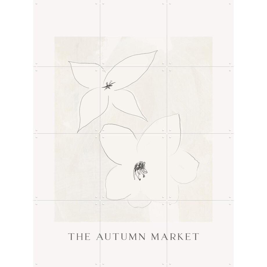 IXXI Delicate Blossoms, Treechild & Various - 60 x 80 cm - Gratis ophangtool - Grote wanddecoratie en posters - Illustraties, Art Deco, Minimalisme afbeelding 1