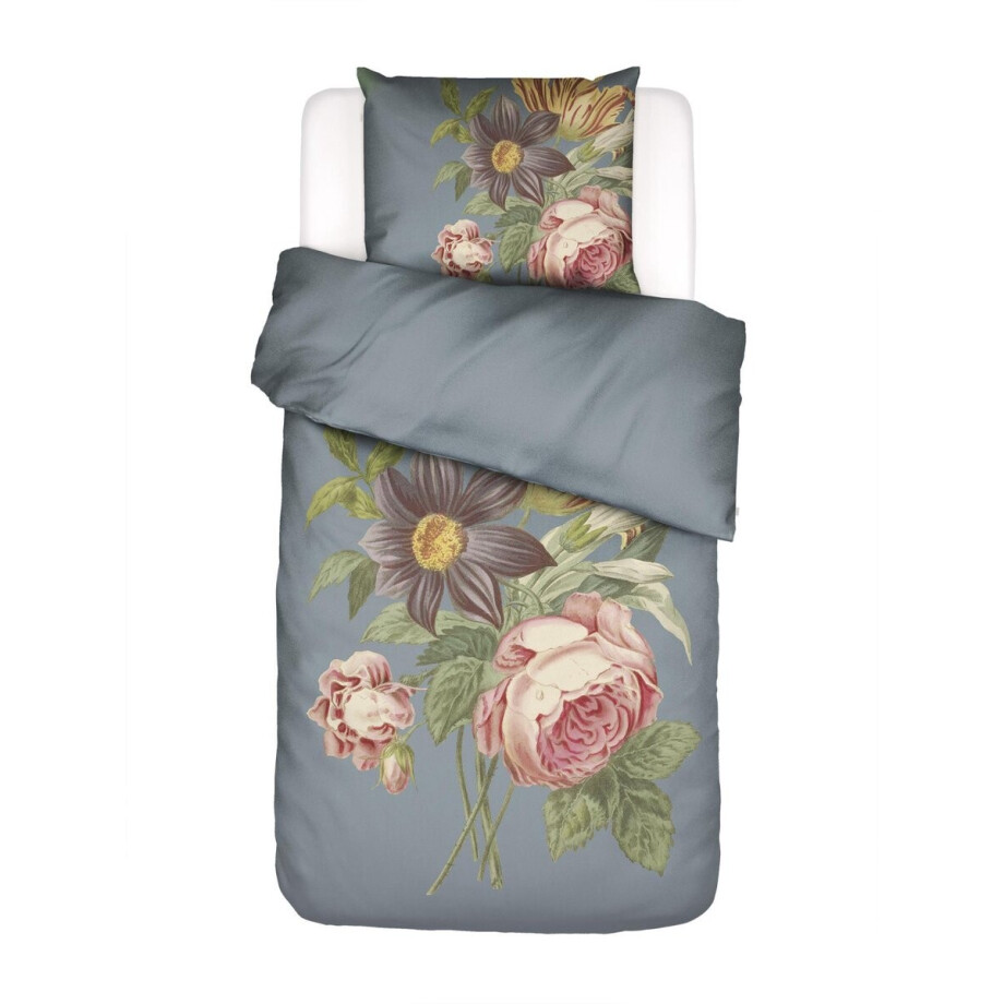 ESSENZA Madia Dekbedovertrek Global grey - Eenpersoons – 140x200/220 cm afbeelding 1