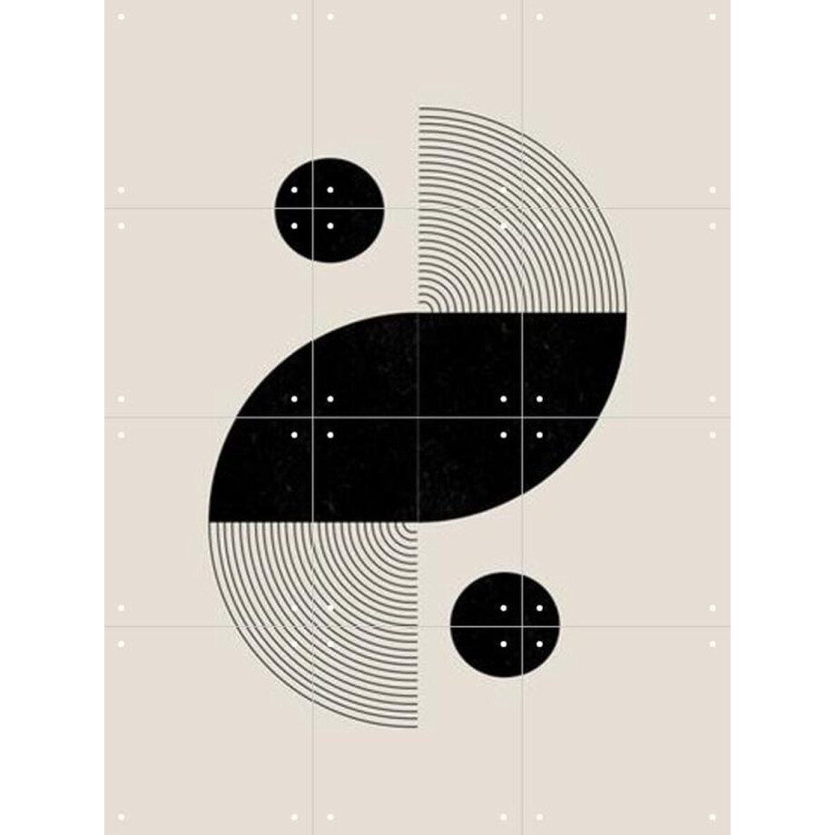 IXXI BaB No.3, The Miuus Studio & Various - 60 x 80 cm - Gratis ophangtool - Grote wanddecoratie en posters - Grafisch Ontwerp, Klassiek, Geometrische afbeelding 1