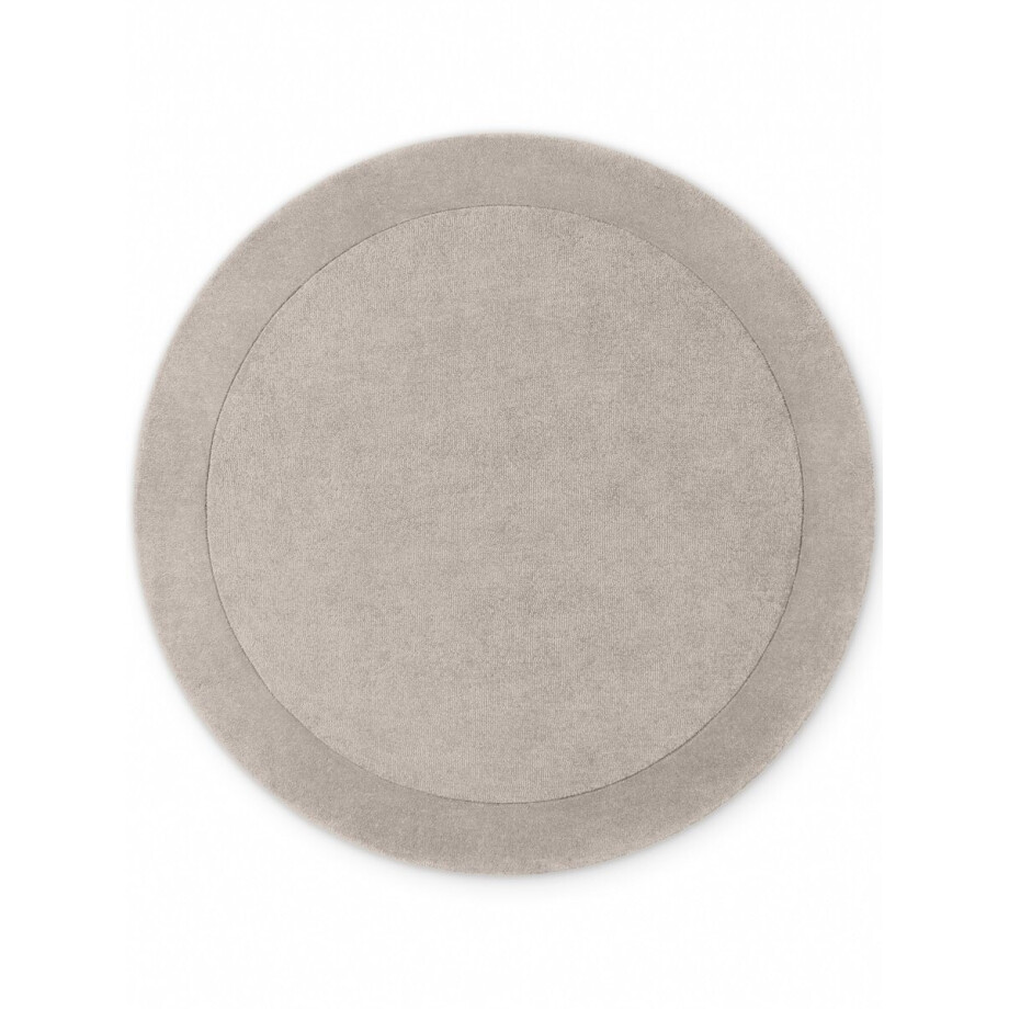 Villeroy & Boch - Rond wollen Vloerkleed - Kivi - Grijs - Laagpolig Tapijt - Ø 150 cm Villeroy & Boch - Rond wollen Vloerkleed - Kivi - Grijs - Laagpolig Tapijt - Ø 150 cm afbeelding 1