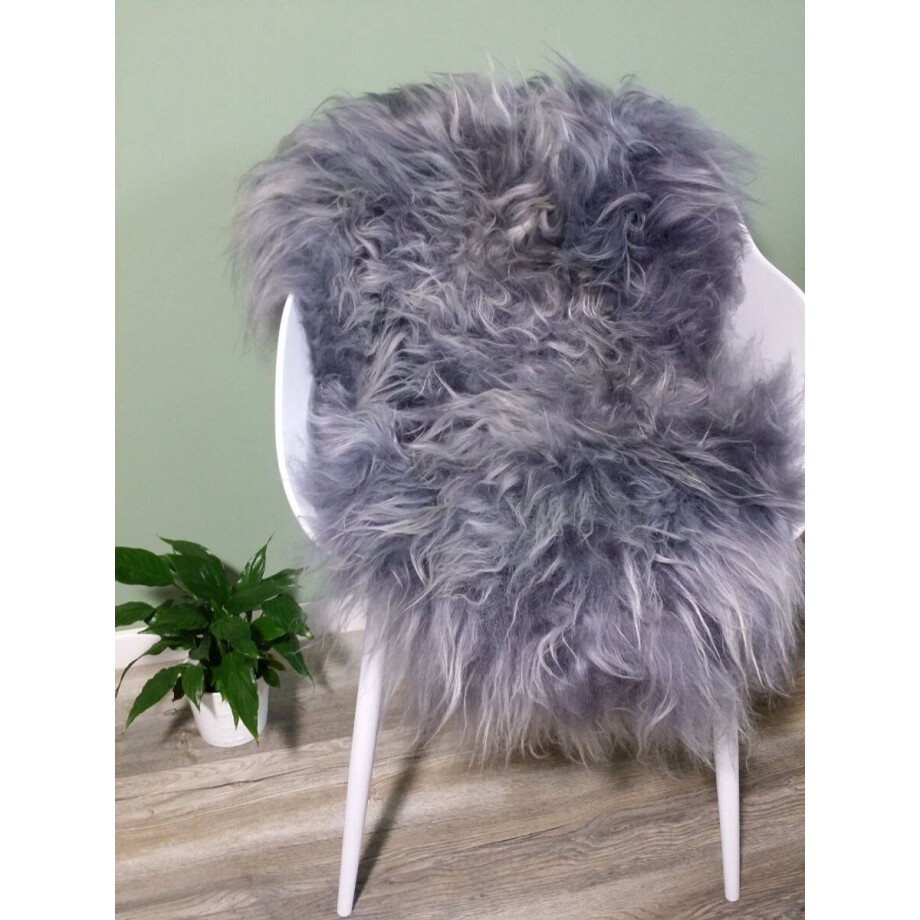 Schapenvacht IJslands Grijs M (100cm) - 100% ECHT - Schapenvacht Wol Vloerkleed Schapenvacht IJslands Grijs M (100cm) - 100% ECHT - Schapenvacht Wol Vloerkleed afbeelding 1