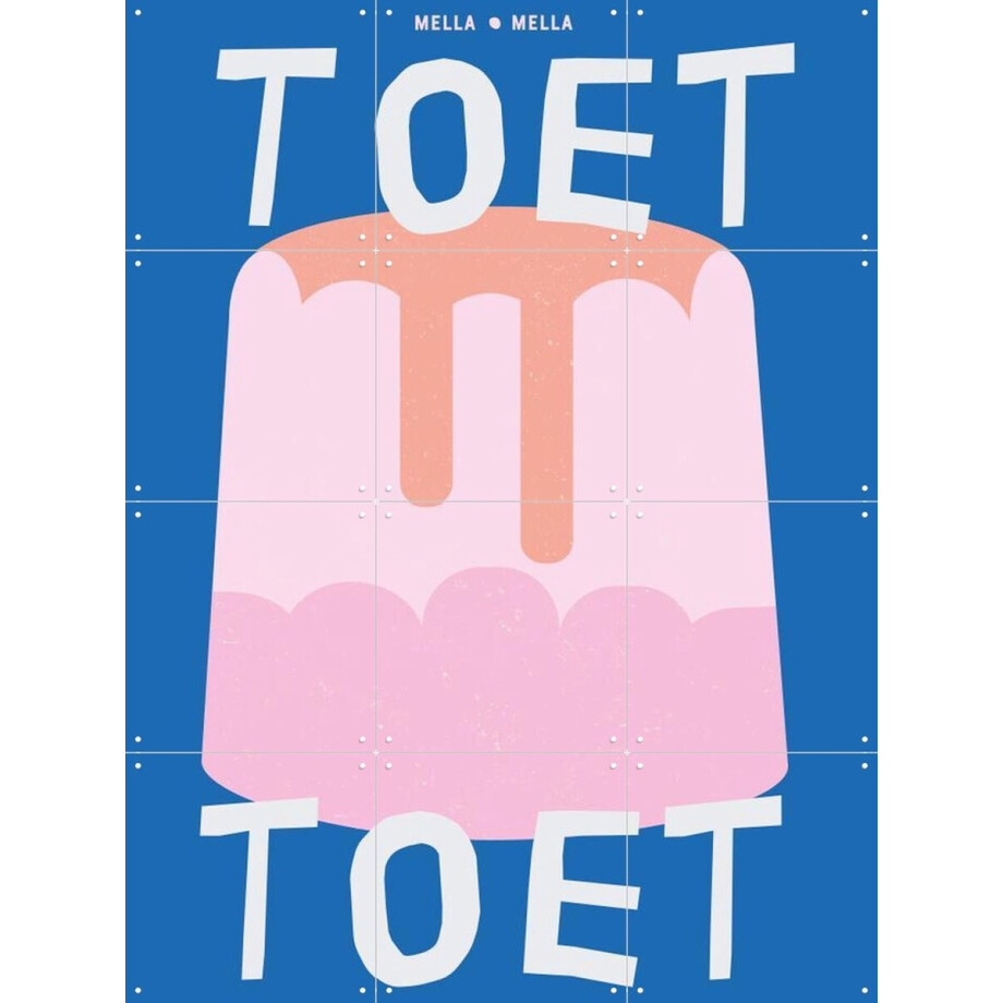 IXXI Toet blauw, Mella Mella - 60 x 80 cm - Grote wanddecoratie en posters - Grafisch Ontwerp, Pop art, Kleurrijk, Illustraties, Fantasierijk, Speels IXXI Toet blauw, Mella Mella - 60 x 80 cm - Grote wanddecoratie en posters - Grafisch Ontwerp, Pop art, Kleurrijk, Illustraties, Fantasierijk, Speels afbeelding 1