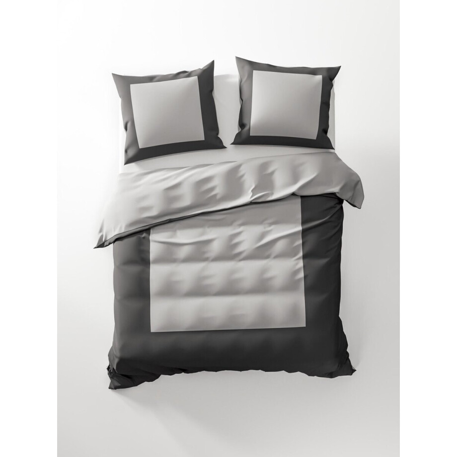 Heckett & Lane Dekbedovertrek Lina - Tweepersoons - 200x200/220 cm - Grijs Heckett & Lane Dekbedovertrek Lina - Tweepersoons - 200x200/220 cm - Grijs afbeelding 1