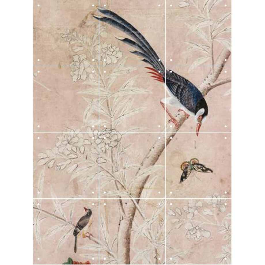 IXXI Chinoiserie, Victoria and Albert Museum - 60 x 80 cm - Gratis ophangtool - Grote wanddecoratie en posters - Illustraties, Ukiyo-e, Klassiek afbeelding 1