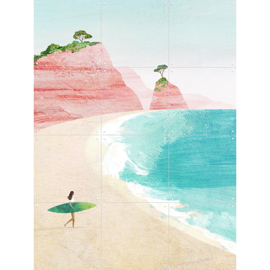 IXXI The Surfer 2, Henry Rivers - 60 x 80 cm - Gratis ophangtool - Grote wanddecoratie en posters - Illustraties, Kleurrijk, Speels, Aquarel IXXI The Surfer 2, Henry Rivers - 60 x 80 cm - Gratis ophangtool - Grote wanddecoratie en posters - Illustraties, Kleurrijk, Speels, Aquarel afbeelding 1