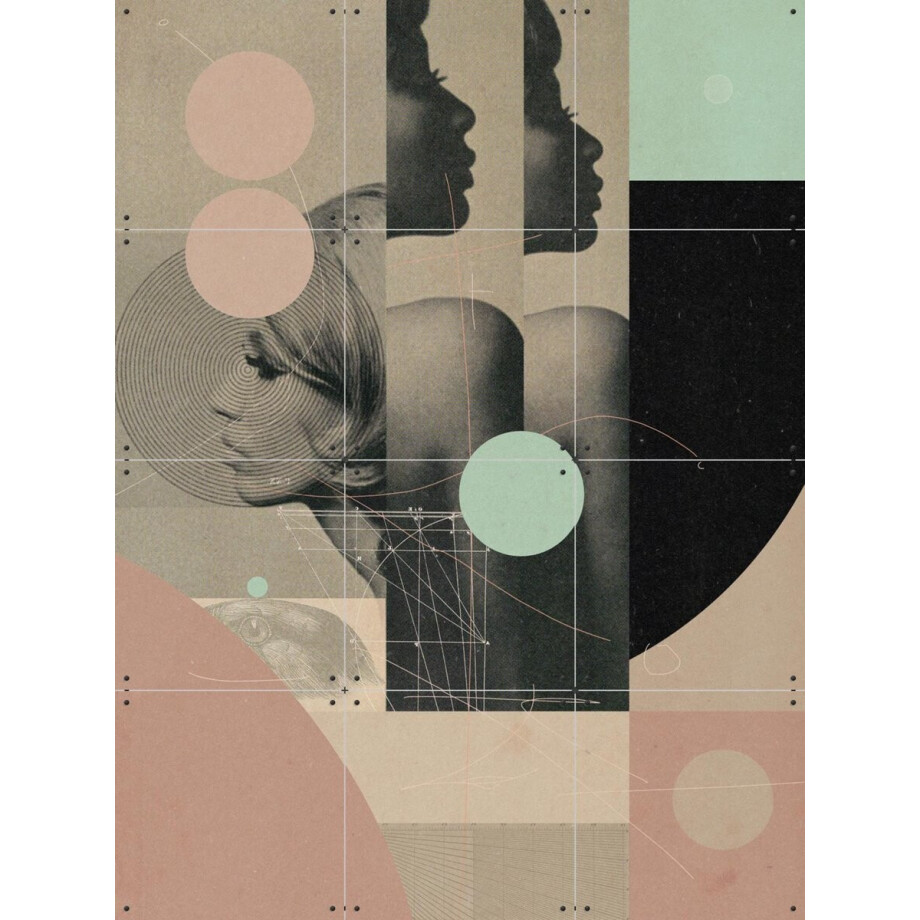 IXXI Feminence, Frank Moth - 60 x 80 cm - Gratis ophangtool - Grote wanddecoratie en posters - Collage, Geometrische Kunst, Digitale Kunst IXXI Feminence, Frank Moth - 60 x 80 cm - Gratis ophangtool - Grote wanddecoratie en posters - Collage, Geometrische Kunst, Digitale Kunst afbeelding 1