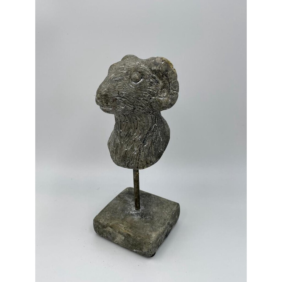 Decoratiebeeld Ram op voet stonegrey grijs steen maat S H20xB7,5CM | 121012 | Home Sweet Home | Stoer & Sober Woonstijl Decoratiebeeld Ram op voet stonegrey grijs steen maat S H20xB7,5CM | 121012 | Home Sweet Home | Stoer & Sober Woonstijl afbeelding 1