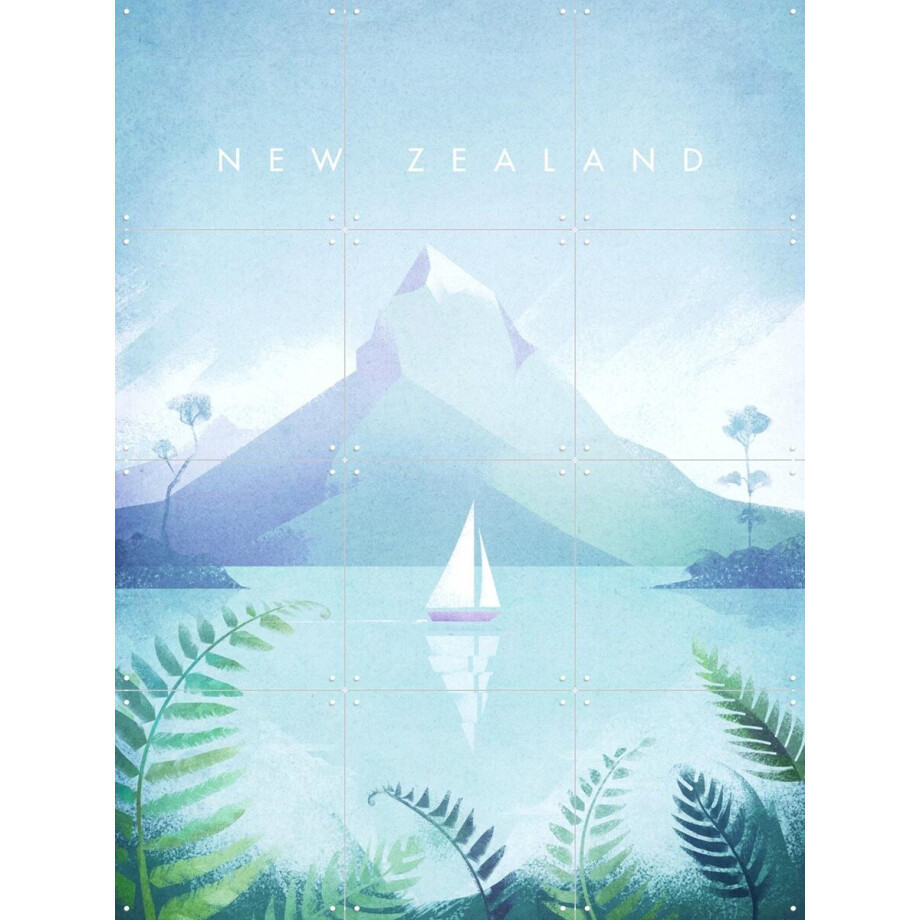 IXXI New Zealand, Henry Rivers - 60 x 80 cm - Gratis ophangtool - Grote wanddecoratie en posters - Illustraties, Digitale Kunst, Kleurrijk IXXI New Zealand, Henry Rivers - 60 x 80 cm - Gratis ophangtool - Grote wanddecoratie en posters - Illustraties, Digitale Kunst, Kleurrijk afbeelding 1