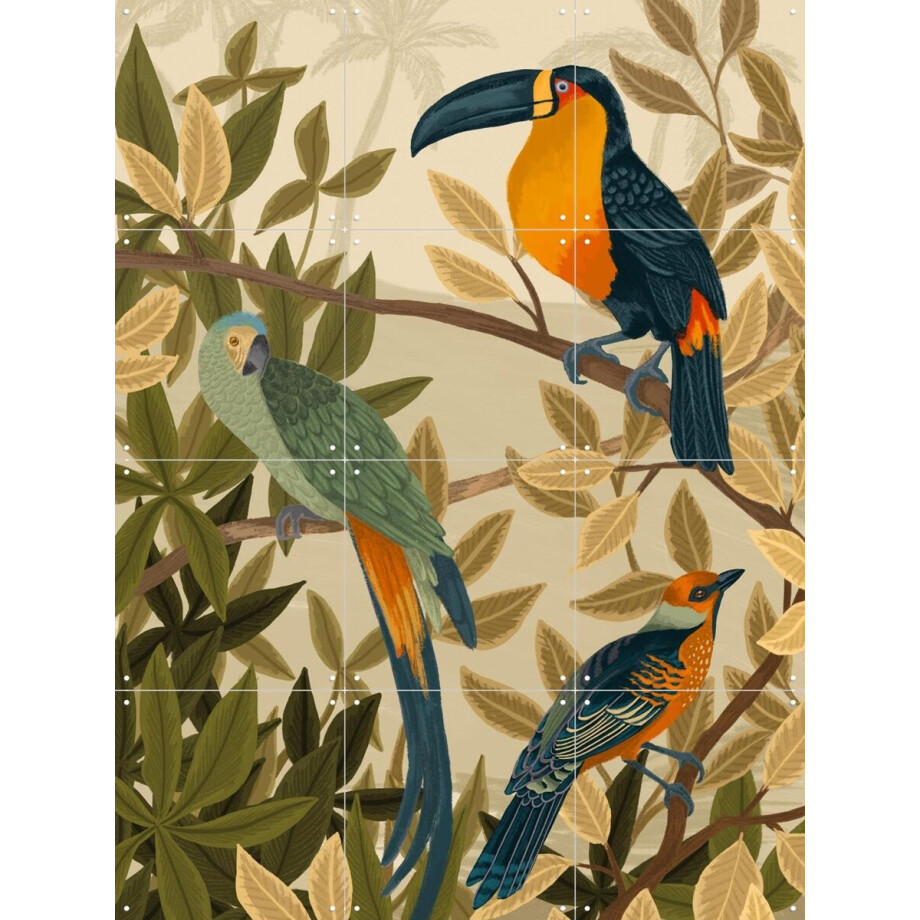 IXXI Paradise, Goed Blauw - 60 x 80 cm - Gratis ophangtool - Grote wanddecoratie en posters - Illustraties, Botanisch, Natuur, Planten, Vogels IXXI Paradise, Goed Blauw - 60 x 80 cm - Gratis ophangtool - Grote wanddecoratie en posters - Illustraties, Botanisch, Natuur, Planten, Vogels afbeelding 1