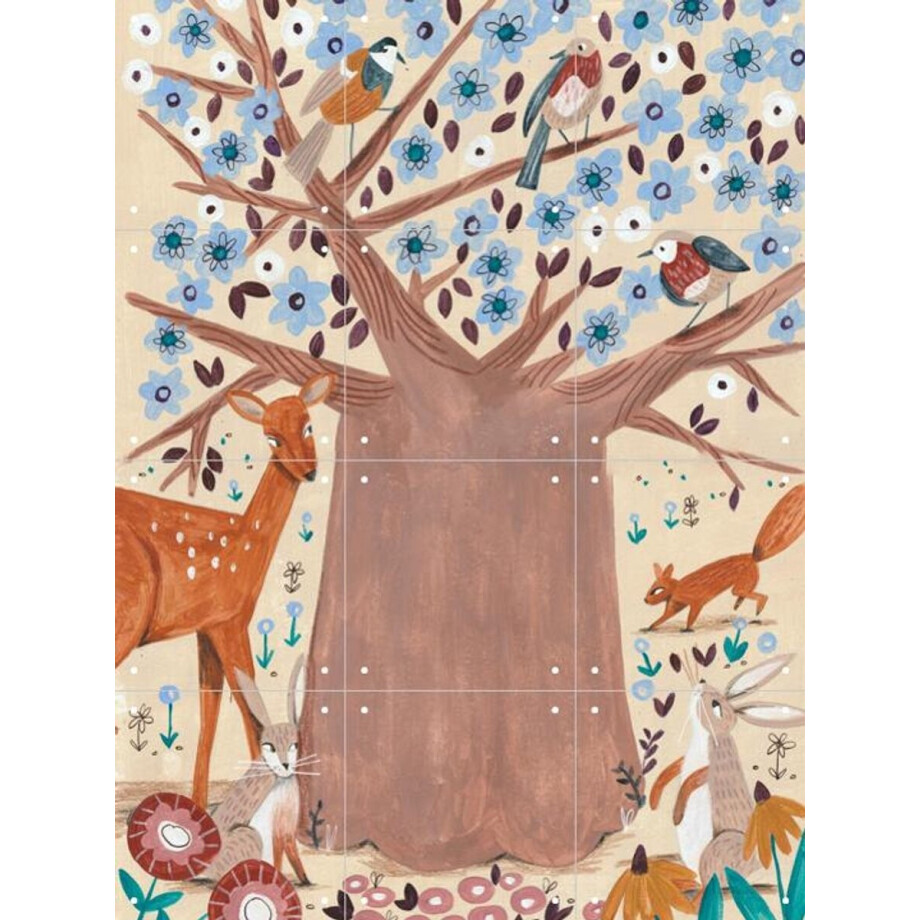 IXXI Tree of life, Caroline Bonne Müller & Various - 60 x 80 cm - Gratis ophangtool - Grote wanddecoratie en posters - Illustraties, Fantasierijk IXXI Tree of life, Caroline Bonne Müller & Various - 60 x 80 cm - Gratis ophangtool - Grote wanddecoratie en posters - Illustraties, Fantasierijk afbeelding 1