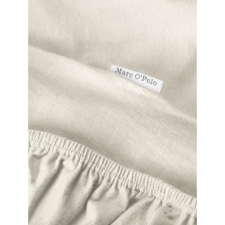 MARC O'POLO Premium Organic Jersey Hoeslaken Ecru - 140-160 x 200-220 cm MARC O'POLO Premium Organic Jersey Hoeslaken Ecru - 140-160 x 200-220 cm afbeelding 1