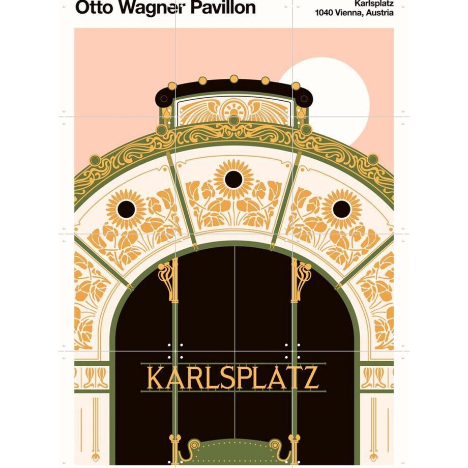 IXXI Karlsplatz, Florent Bodart - 60 x 80 cm - Gratis ophangtool - Grote wanddecoratie en posters - Art Nouveau, Grafisch Ontwerp, Illustraties IXXI Karlsplatz, Florent Bodart - 60 x 80 cm - Gratis ophangtool - Grote wanddecoratie en posters - Art Nouveau, Grafisch Ontwerp, Illustraties afbeelding 1