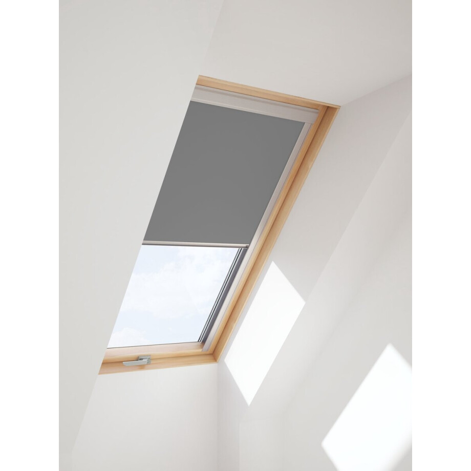 Contrio verduisterende rolgordijn voor Velux ® dakraam - GGL - SK08 Grijs (114x140) afbeelding 1