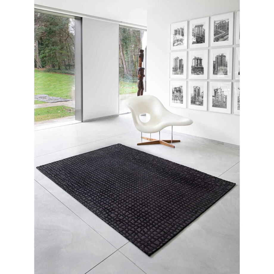 Louis de Poortere - Vloerkleed Louis de Poortere Trammel Structures 9247 Oppian Black Vloerkleed - 170x240 - - Tapijt - - Louis de Poortere - Vloerkleed Louis de Poortere Trammel Structures 9247 Oppian Black Vloerkleed - 170x240 - - Tapijt - - afbeelding 1