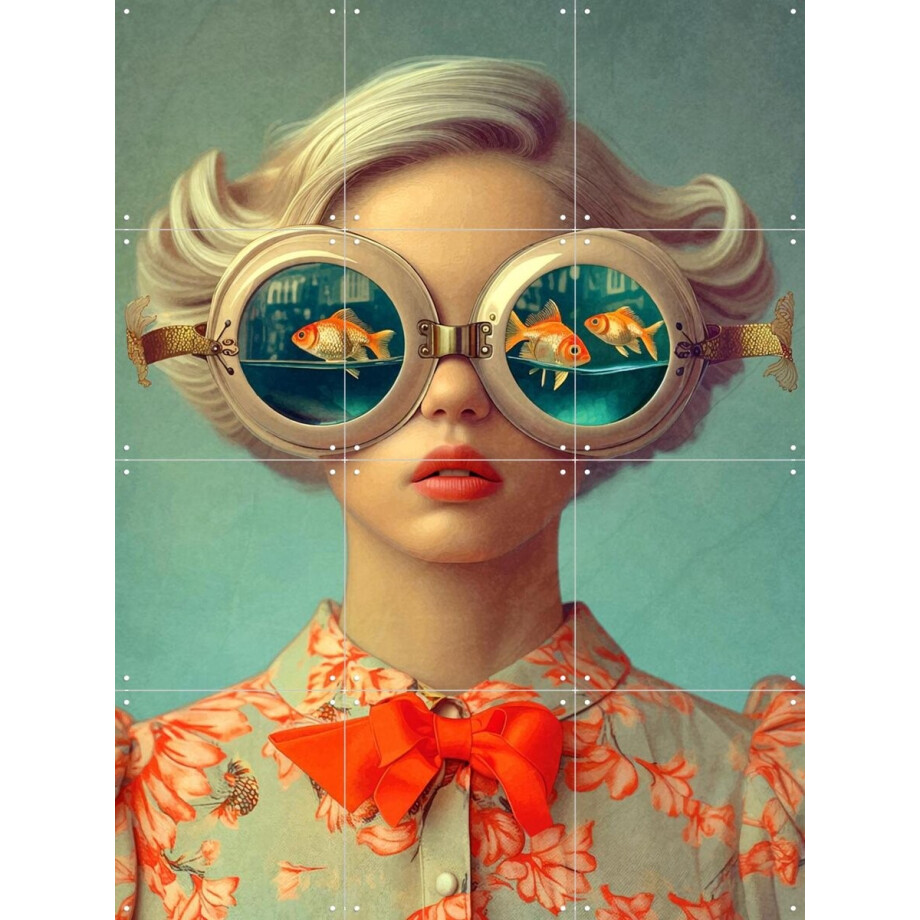 IXXI Visioen, Mirjam Duizendstra - 60 x 80 cm - Gratis ophangtool - Grote wanddecoratie en posters Woonkamer, Portretten afbeelding 1
