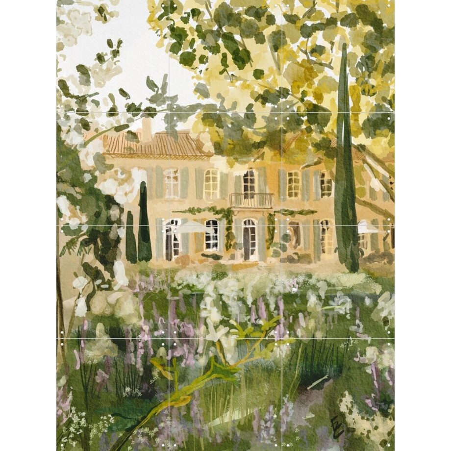 IXXI Magical French garden, Ekaterina Zagorska - 60 x 80 cm - Gratis ophangtool - Grote wanddecoratie en posters - Impressionisme, Naturalisme afbeelding 1