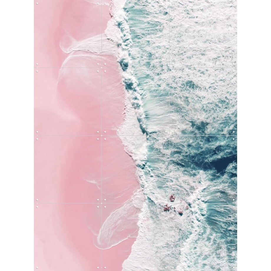 IXXI Aerial Sea of Love, Ingrid Beddoes - 60 x 80 cm - Gratis ophangtool - Grote wanddecoratie en posters - Abstract, Kleurrijk, Fotografie afbeelding 1