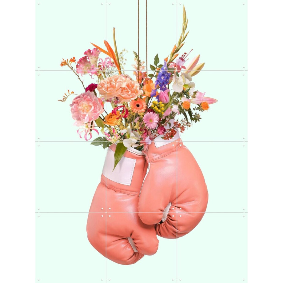 IXXI Flower Power, Paul Fuentes - 60 x 80 cm - Gratis ophangtool - Grote wanddecoratie en posters - Kleurrijk, Fotografie, Pop art, Gemengde afbeelding 1