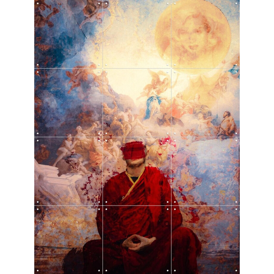 IXXI Buddhist, Vineet Suresh - 60 x 80 cm - Gratis ophangtool - Grote wanddecoratie en posters - Digitale Kunst, Surrealisme, Gemengde Technieken IXXI Buddhist, Vineet Suresh - 60 x 80 cm - Gratis ophangtool - Grote wanddecoratie en posters - Digitale Kunst, Surrealisme, Gemengde Technieken afbeelding 1