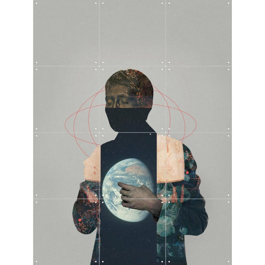 IXXI Loner, Frank Moth - 60 x 80 cm - Gratis ophangtool - Grote wanddecoratie en posters - Grafisch Ontwerp, Collage, Digitale Kunst, Illustraties afbeelding 1