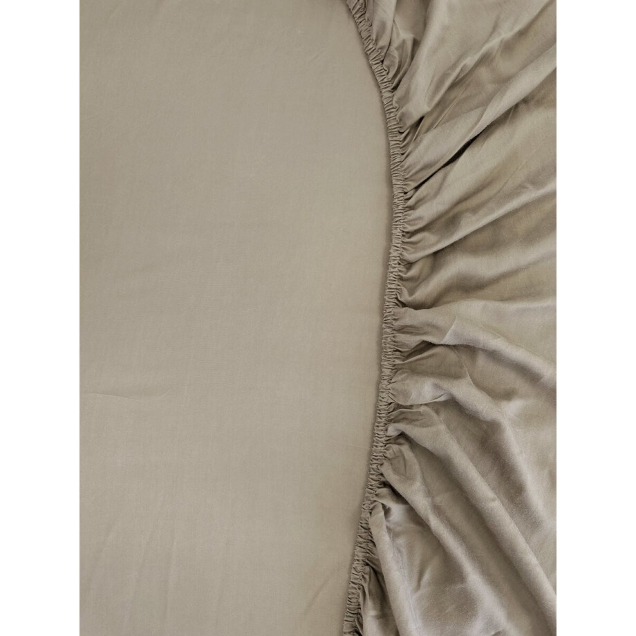 Kayori Emma Topper Hoeslaken Katoensatijn - 180x210-220cm - Zand Kayori Emma Topper Hoeslaken Katoensatijn - 180x210-220cm - Zand afbeelding 1